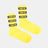 Носки Codered Stripes Желтый/Черно-желтое Лого