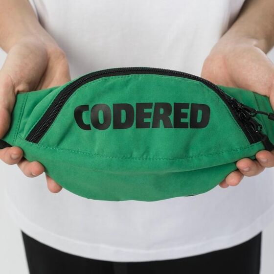 Сумка Codered Hip-Bag Зеленый Яркий Микрофибра/Чёрный Принт CodeRed