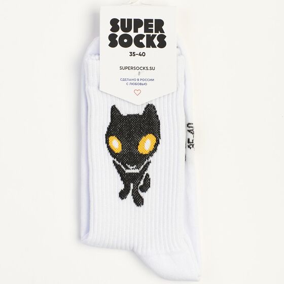 Носки Super Socks Котэк Белый