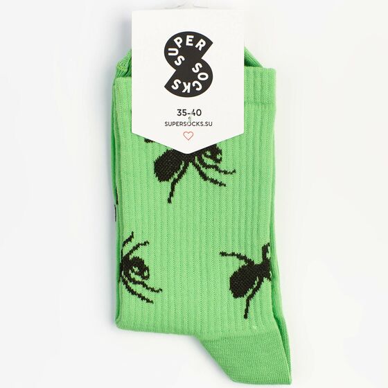 Носки Super Socks Ants Паттерн Салатовый
