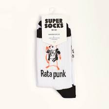 Носки Super Socks Rata Punk Белый