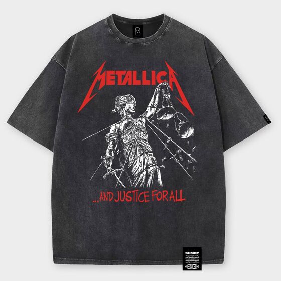 Футболка SHMOT METALLICA GARMENT DYE Черный