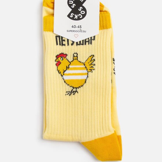 Носки SUPER SOCKS Петушар Желтый