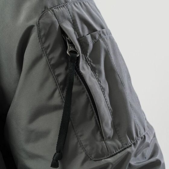 м Куртка Codered зимняя Bomber Wide Серый Темный