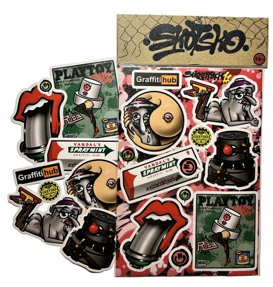 Набор наклеек Skotsko А5 Can and Cap №11