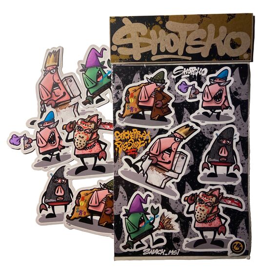 Набор наклеек Skotsko А5 Pigskot 1