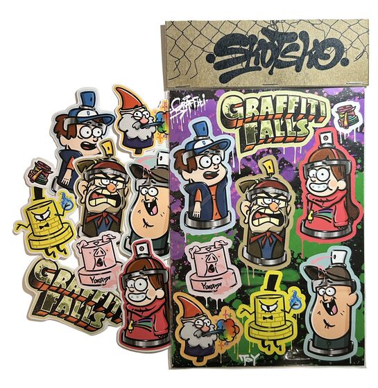 Набор наклеек Skotsko Graffiti Falls А5