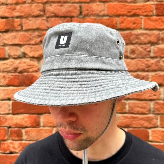 Панама USTYLES Boiled Tourist Серый