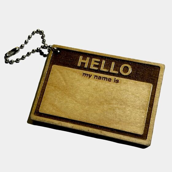 Брелок Skotsko Hello My Name is Пустой