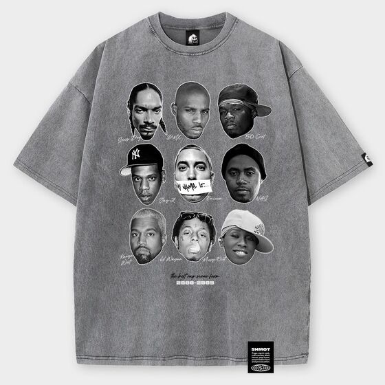 Футболка SHMOT RAP2000-2009 GARMENT DYE Серый