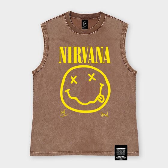 м Майка SHMOT NIRVANA 3 GARMENT DYE Бежевый