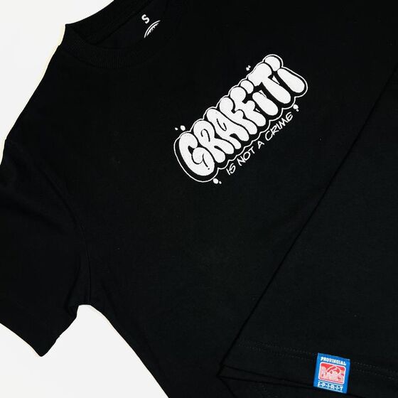 Футболка Дух Провинци Graffiti Is Not A Crime Черный 