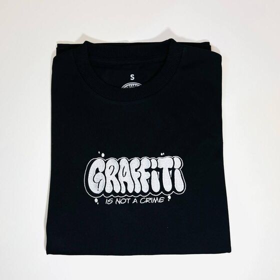 Футболка Дух Провинци Graffiti Is Not A Crime Черный 