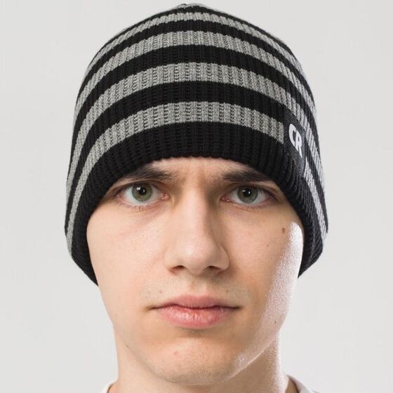 м Шапка Codered двусторонняя Полоса Черно-серый