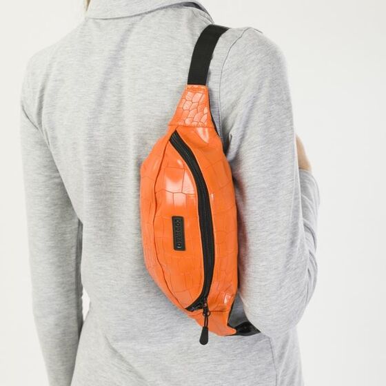 Сумка Codered Hip-Bag Оранжевый Иск. Кожа Крокодил