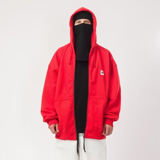 м Толстовка Codered Zip Hood Baggy Красный Код