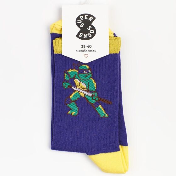 м Носки SUPER SOCKS Донателло Фиолетовый