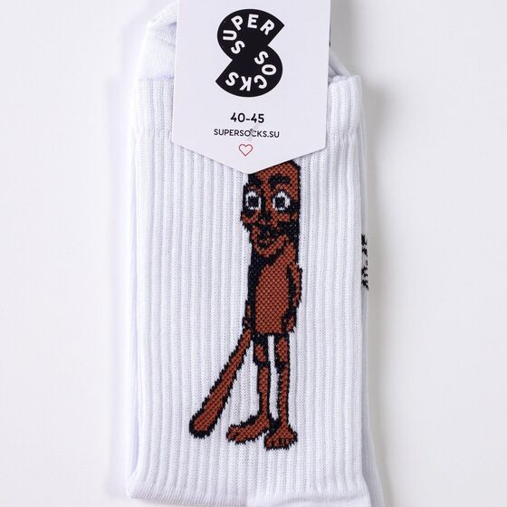 м Носки Super Socks Сахур Белый
