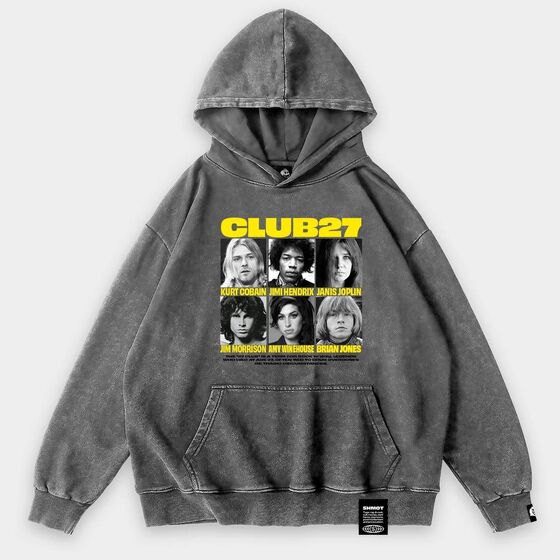 м Толстовка SHMOT CLUB 27 GARMENT DYE Серый 