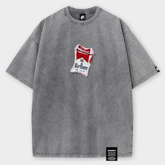 м Футболка SHMOT PACK OF CIGARETTES GARMENT DYE Серый 