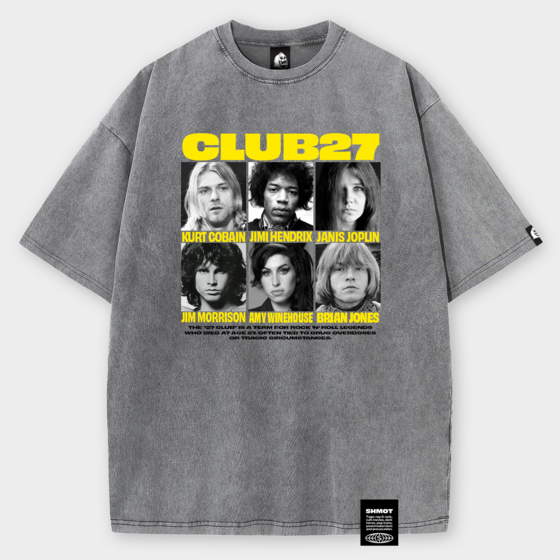 м Футболка SHMOT CLUB 27 GARMENT DYE Серый