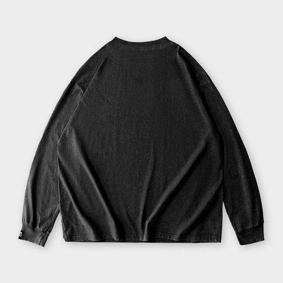 м Лонгслив SHMOT QUENTIN GARMENT DYE Черный