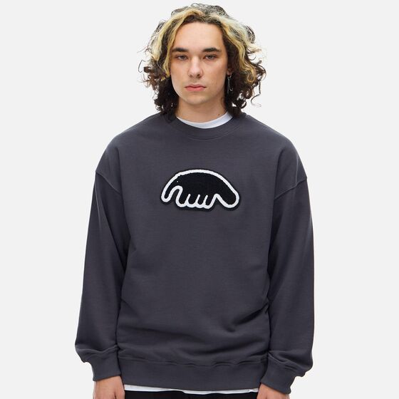 м Крюнек ANTEATER Crewneck Logo Grey Black