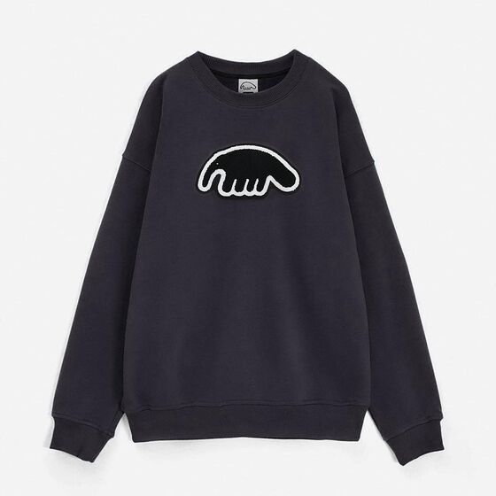 м Крюнек ANTEATER Crewneck Logo Grey Black