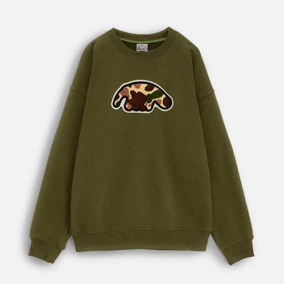 м Крюнек ANTEATER Crewneck Logo Haki Camo