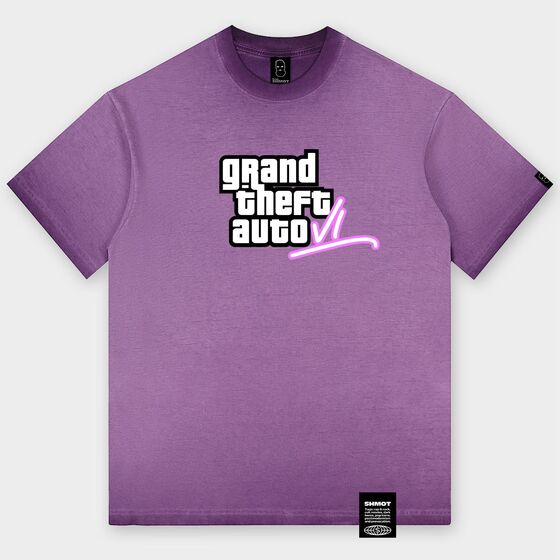 м Футболка SHMOT GTA 6 GRADIENT Фиолетовый 