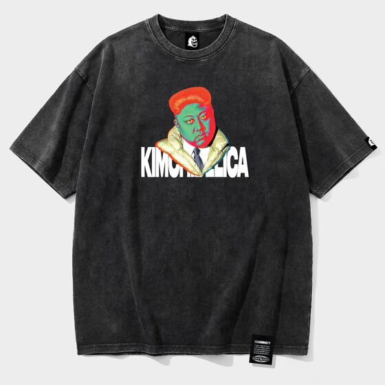 м Футболка SHMOT KIMCHIDELICA  GARMENT DYE Черный 