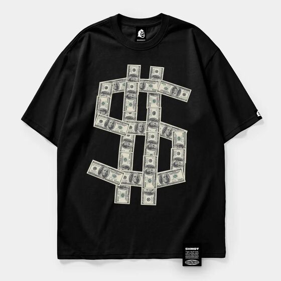 м Футболка SHMOT DOLLAR PAPER MONO Черный 