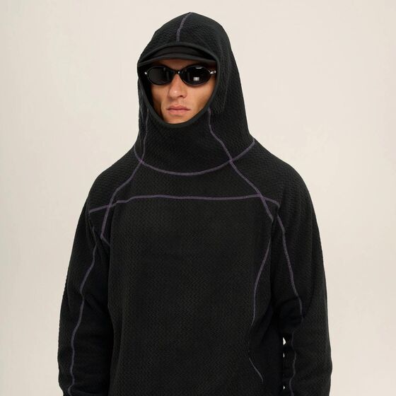 м Толстовка КУЛЬТУРА ZIGZAG FLEECE Черный 