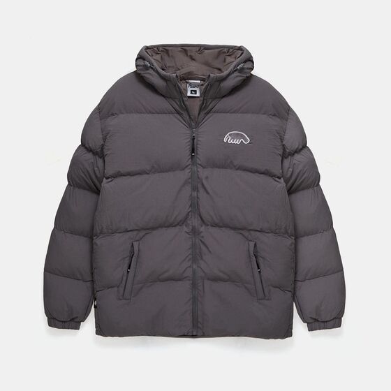 м Куртка Anteater Downjacket Hooded Crispy Dark Grey