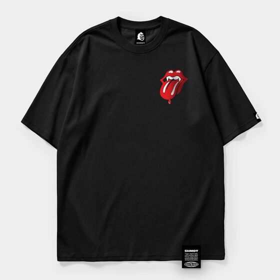м Футболка SHMOT VAMPROLLINGSTONES MONO Черный 