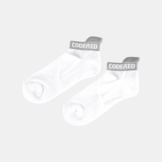 Носки Codered Shortline Sock Белый/Светло-Серая Полоса короткие