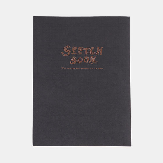 Альбом Potentate Simple Sketch Book (Black Cover) 120 листов, A4, 100 г/м