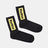 Носки Codered Vertical Ciryllic Черный/Желто-черное Лого