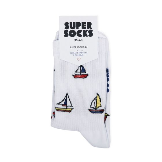 Носки Super Socks Яхты Белый