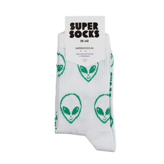 Носки Super Socks Инопланетянин Белый