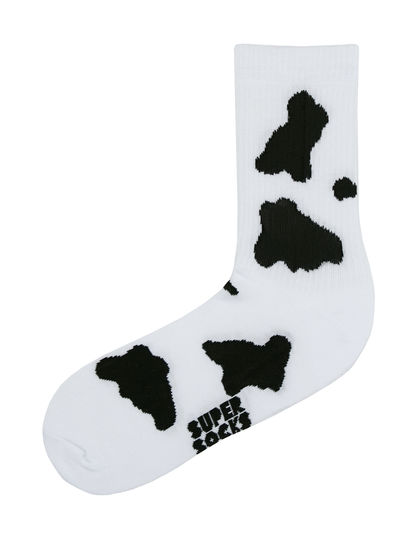 Носки Super Socks Коровка Белый