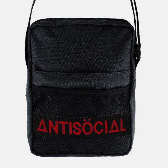 Сумка AntiSocial Messenger Bag Black-Red
