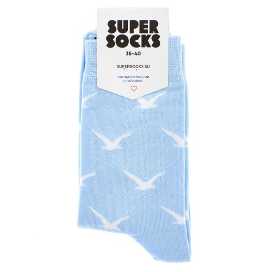 Носки Super Socks Чайки Голубой