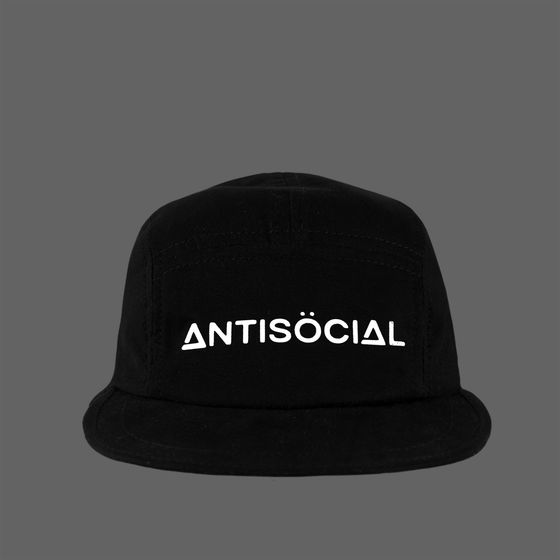 Кепка Antisocial 5 Panel Reflective Logo Черный