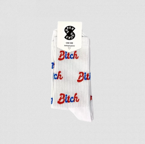 Носки Super Socks Bitch Белый