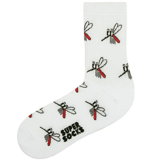 Носки Super Socks Комары Белый 