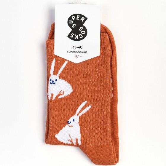 Носки Super Socks Кролики Красный