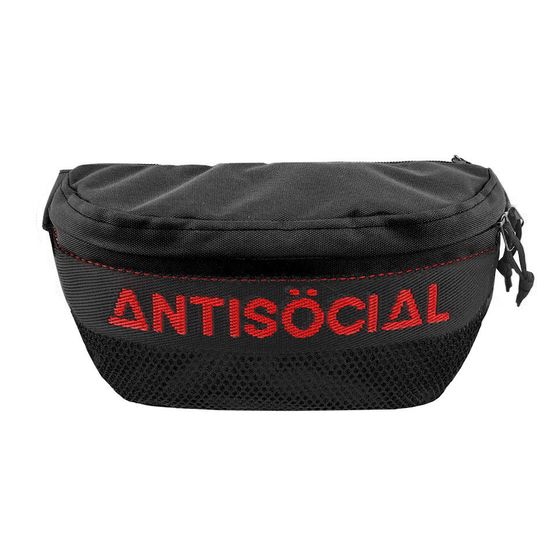 Сумка Antisocial Waist Bag Classic Черный Black-Red