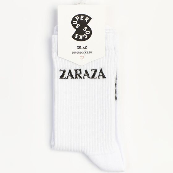 Носки Super Socks Zaraza Белый
