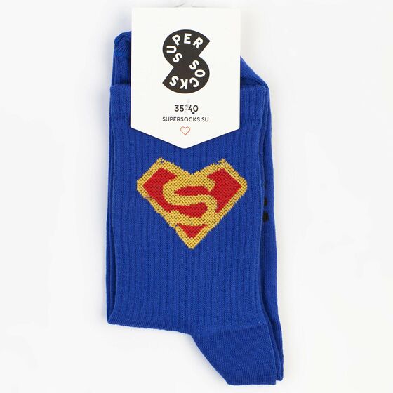 Носки SUPER SOCKS Супермен Голубой 
